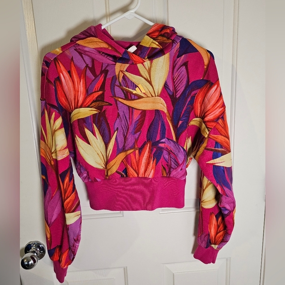 Farm Rio X Adidas Birds of Paradise Bold Pink Jacket And Shorts Set Size S - Picture 5 of 11